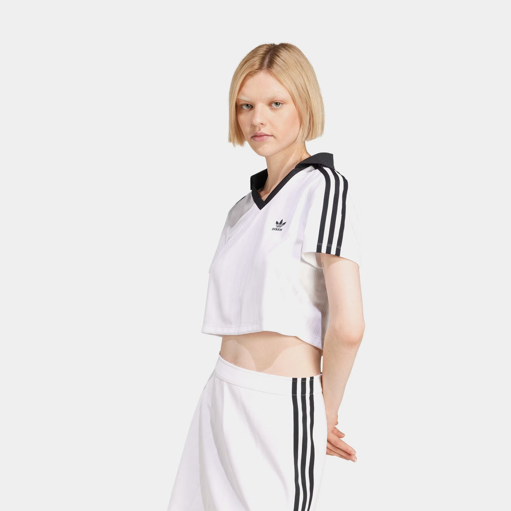Поло жіноче adidas Adicolor Jacquard Crop