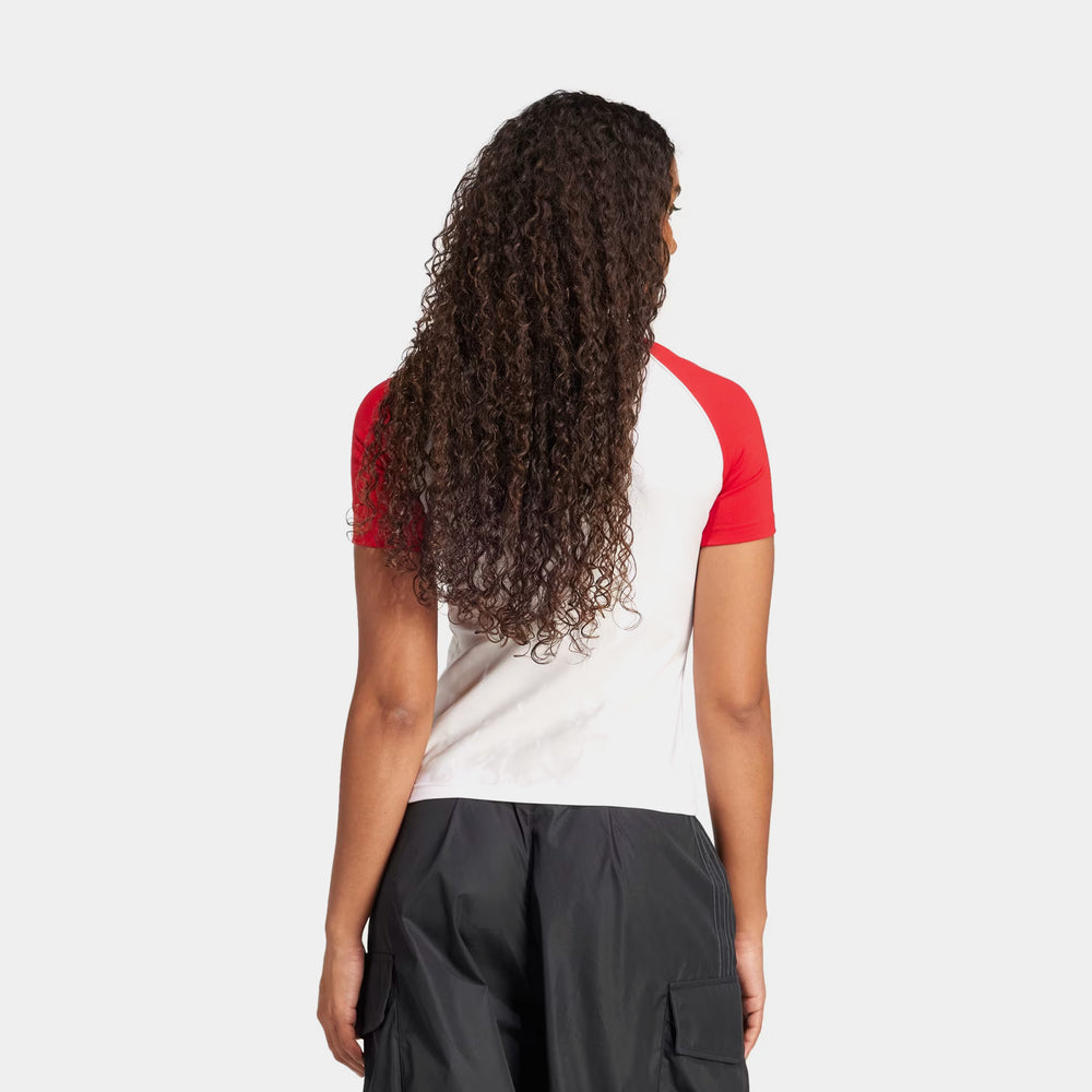 Футболка жіноча adidas Adicolor 3 Stripes Raglan Slim