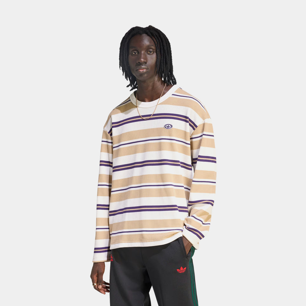 Лонгслів чоловічий adidas 90s Alternative Sport Stripe Waffle