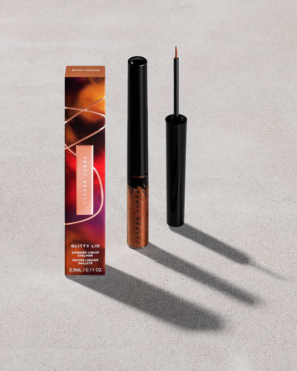 Підводка для очей Fenty Beauty Glitty Lid Shimmer Liquid Eyeliner, відтінок Boozy Bronze