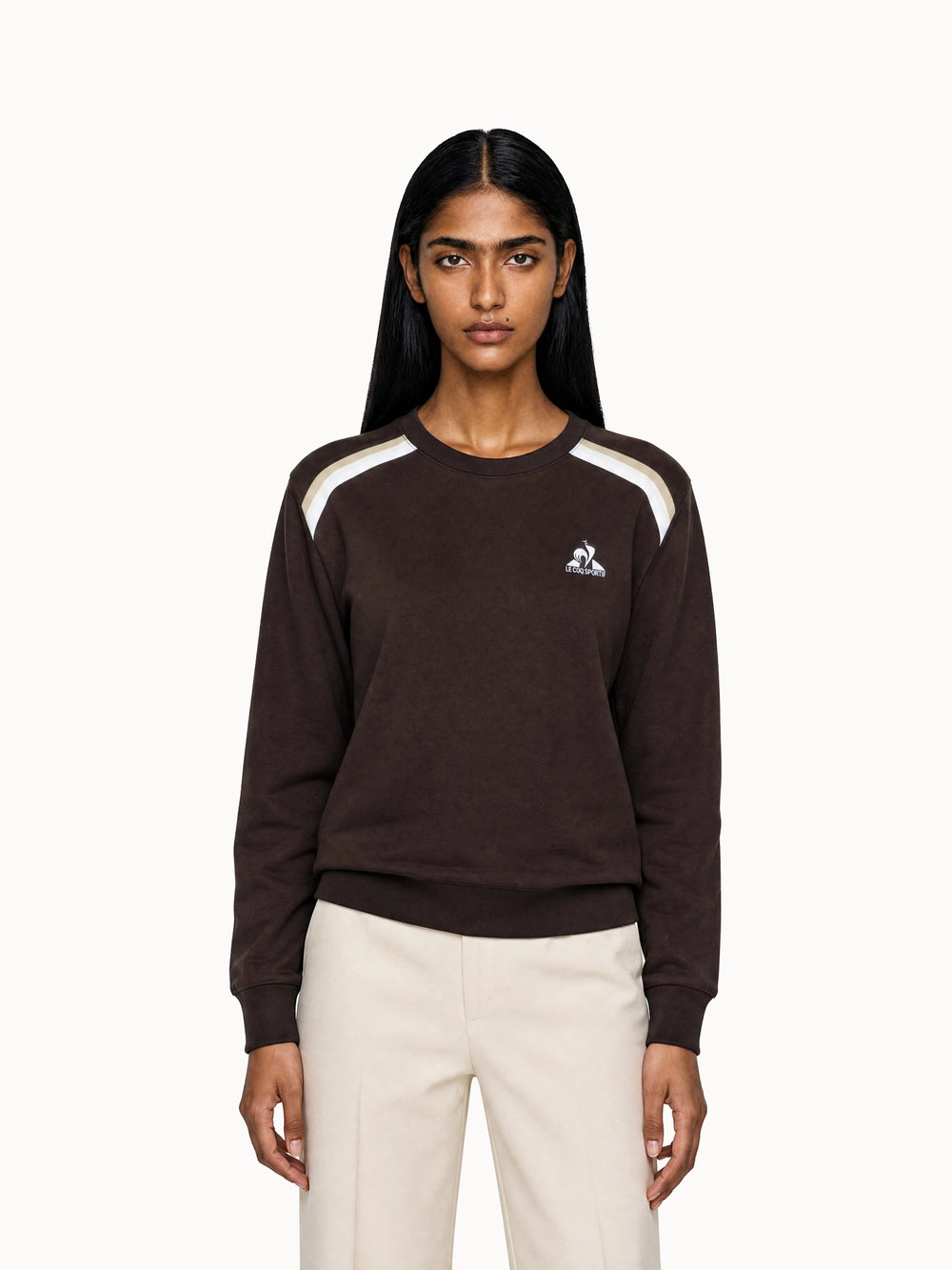 Світшот жіночий Le Coq Sportif Heritage Stripe