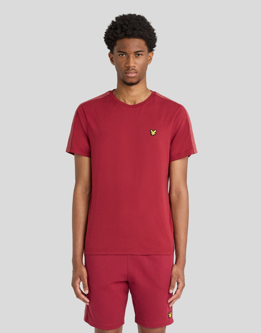 Футболка чоловіча Lyle & Scott Sports з жакардовою стрічкою