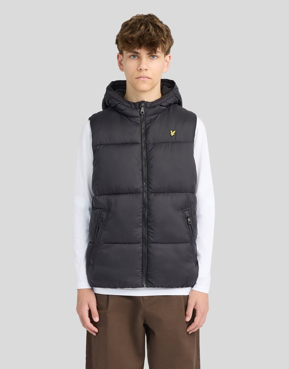 Жилет дитячий Lyle & Scott стьобаний на флісі