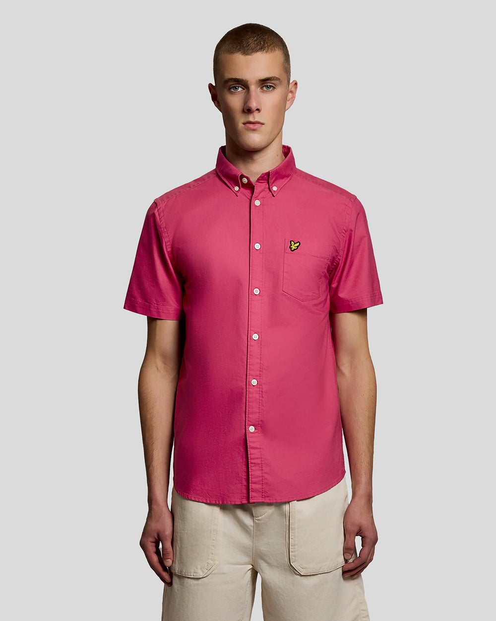 Сорочка чоловіча Lyle & Scott Oxford з коротким рукавом