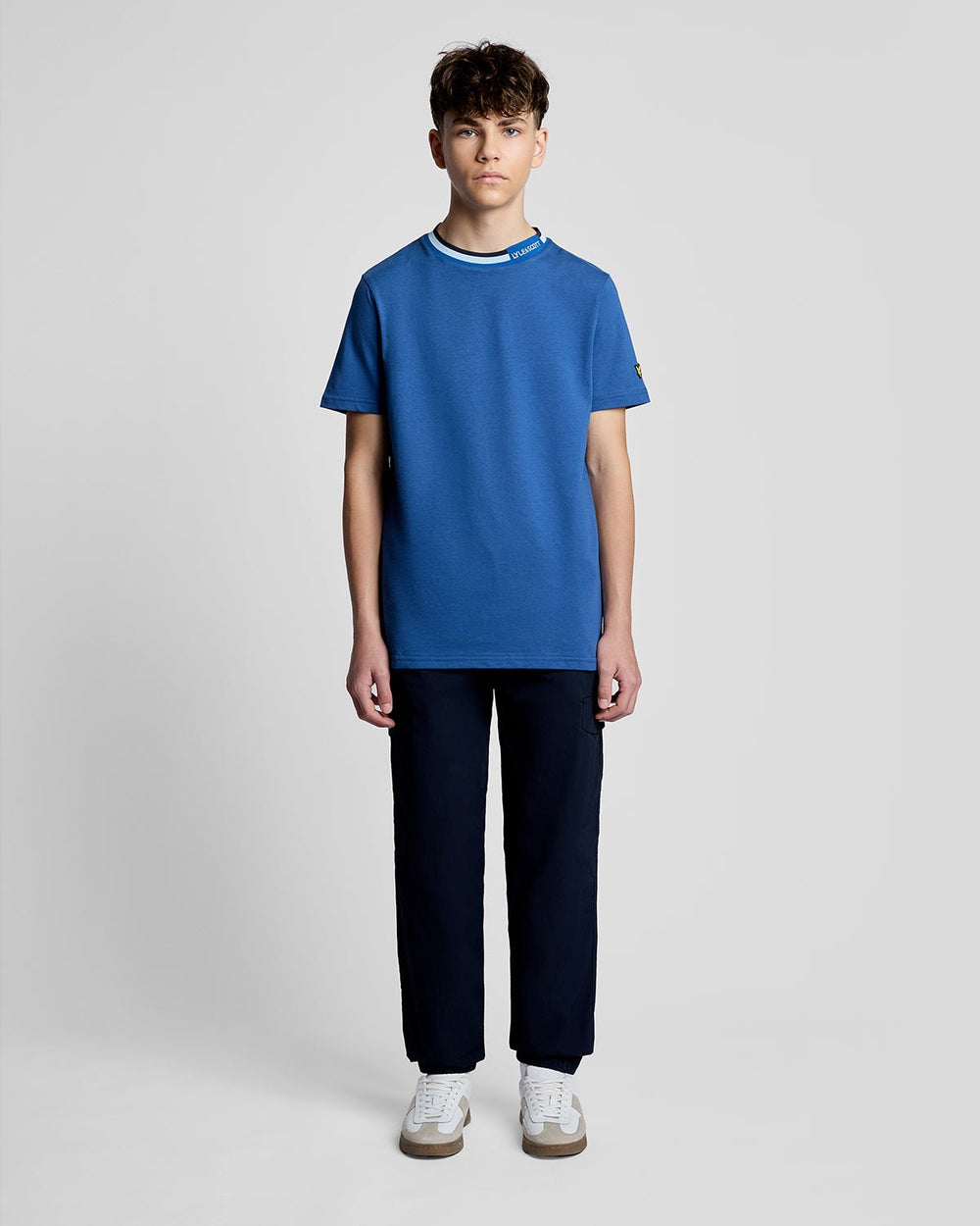 Футболка дитяча Lyle & Scott з контрастним коміром