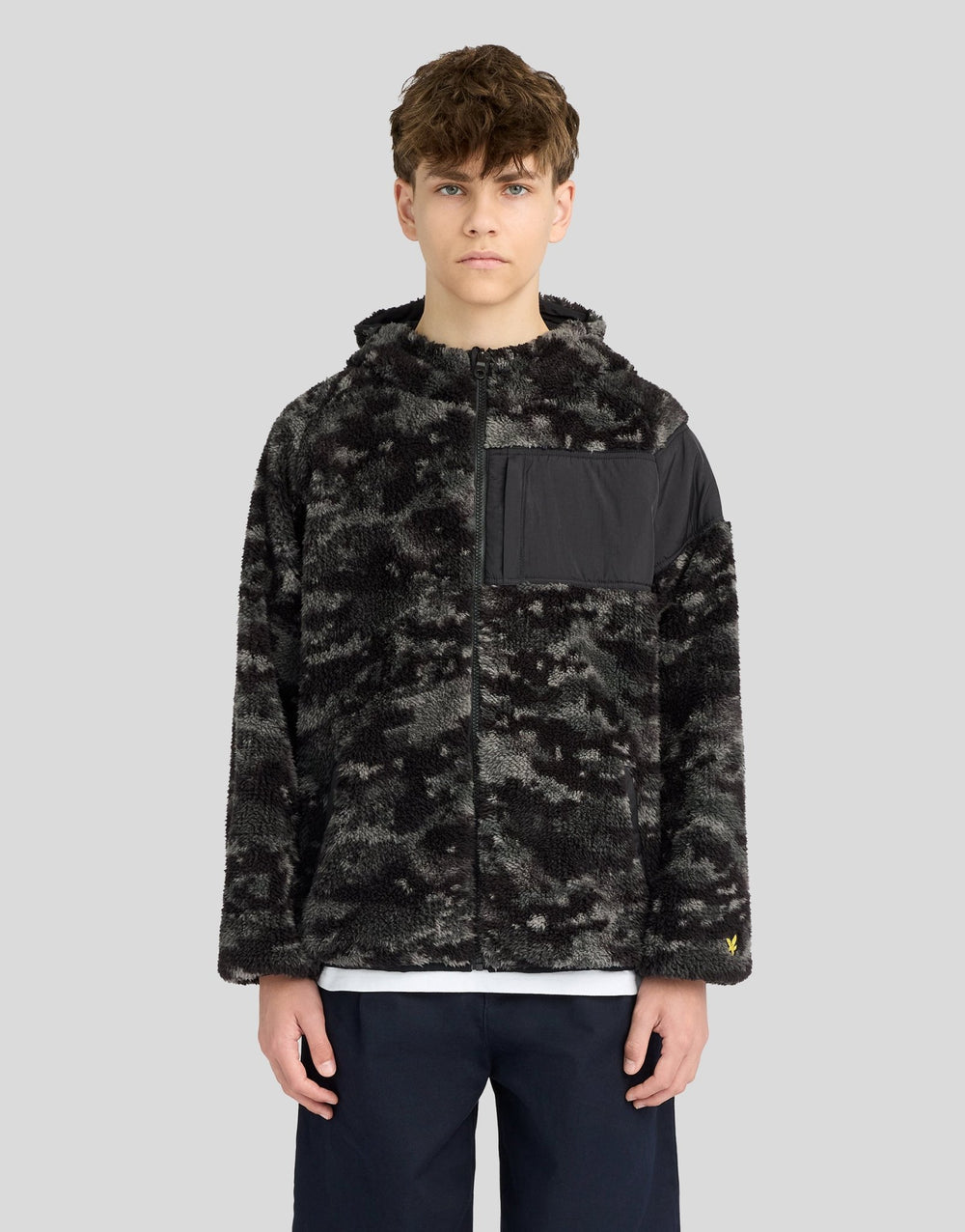 Куртка дитяча Lyle & Scott двостороння флісова