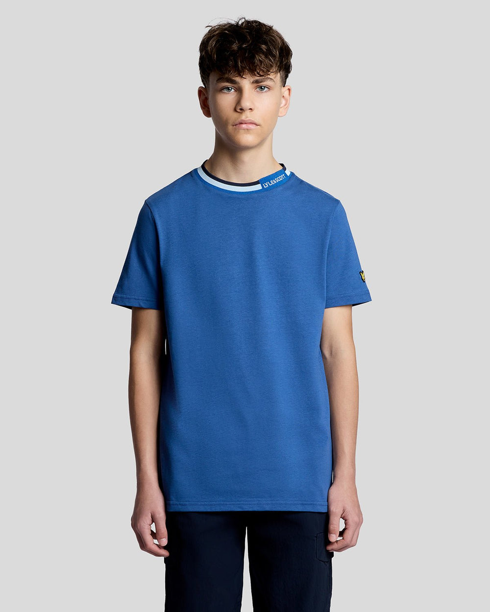 Футболка дитяча Lyle & Scott з контрастним коміром