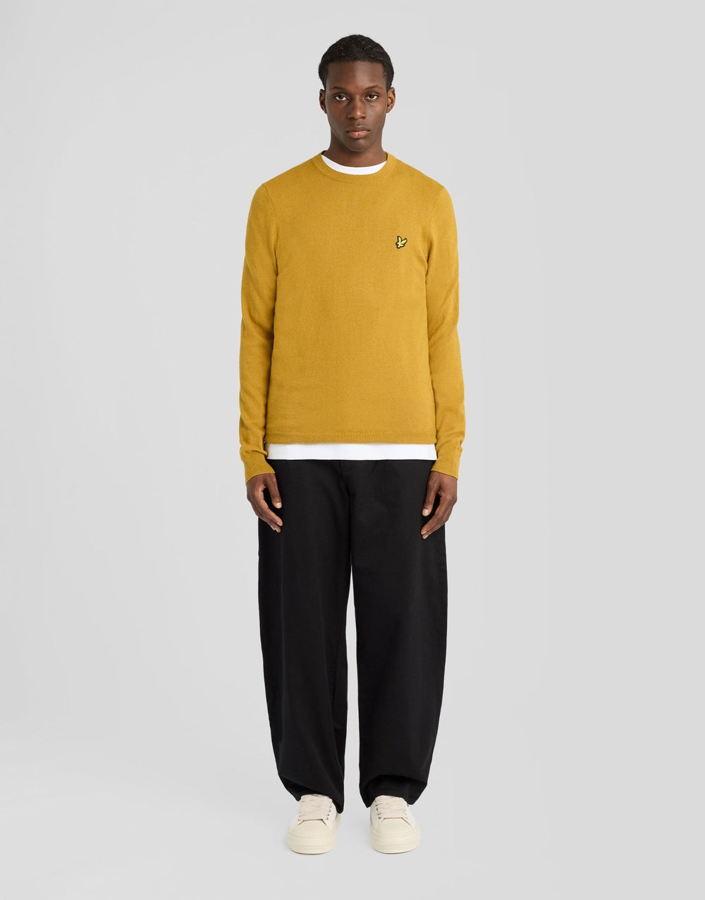 Светр чоловічий Lyle & Scott з бавовни та мериносу