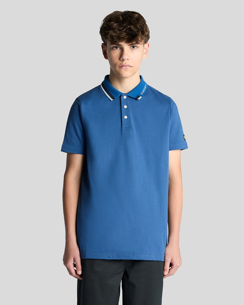 Поло дитяче Lyle & Scott з контрастним коміром
