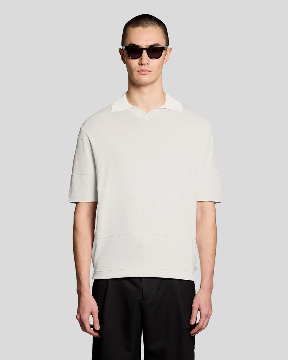 Поло чоловіче Lyle & Scott трикотажне з відкритим коміром