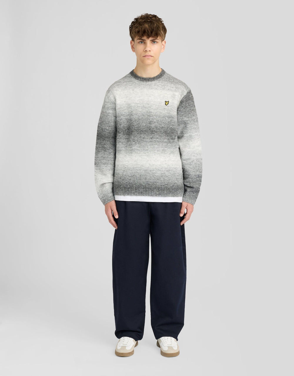 Светр дитячий Lyle & Scott з ефектом омбре