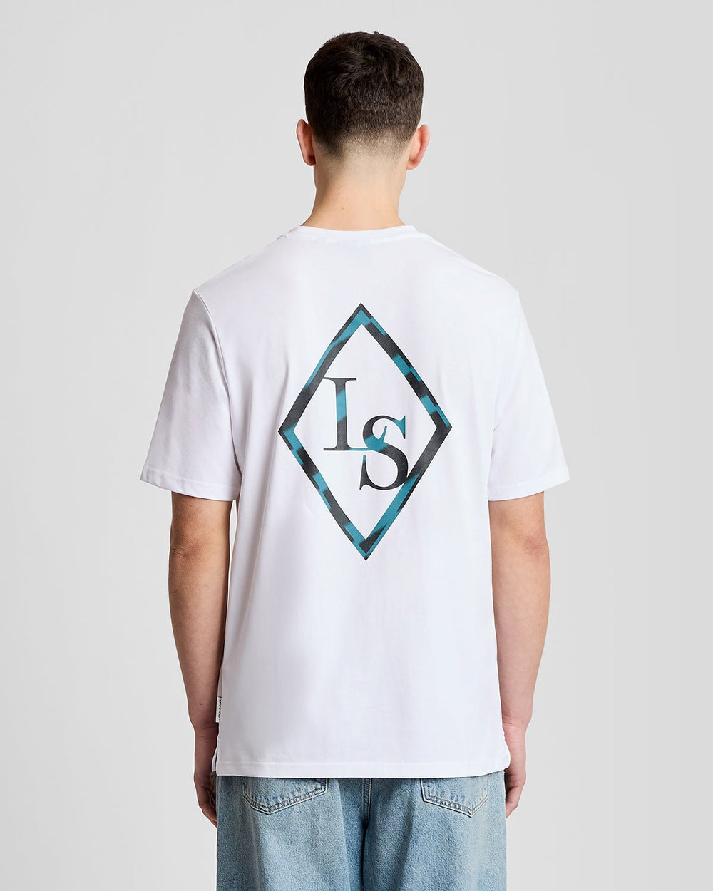 Футболка чоловіча Lyle & Scott з принтом на спині