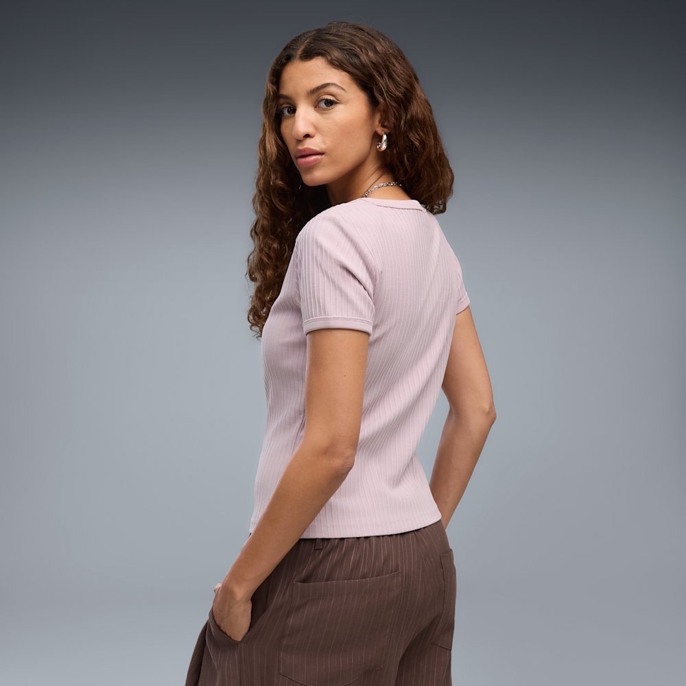 Футболка жіноча PUMA Essentials Ribbed Slim