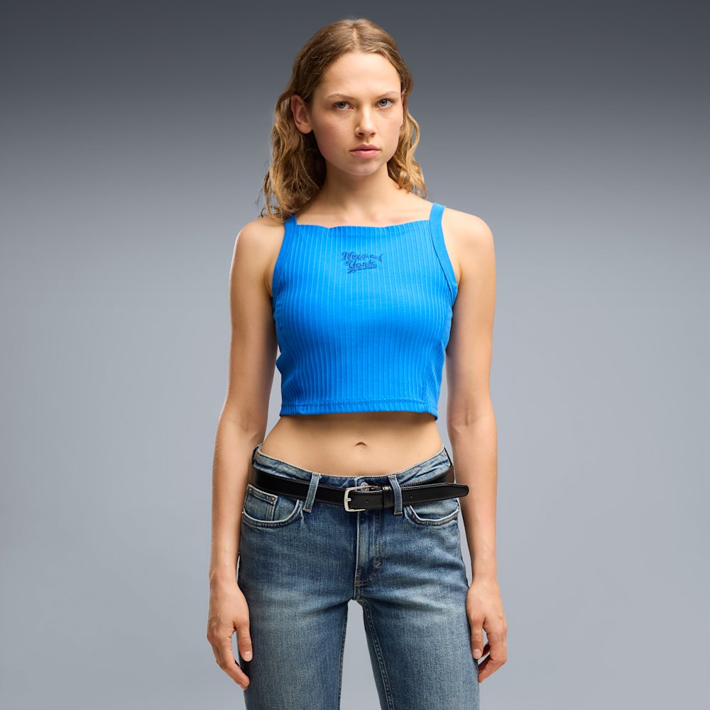 Майка жіноча PUMA NYC Ribbed Graphic