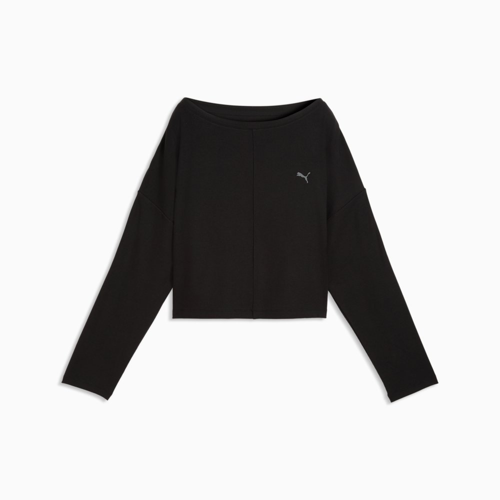 Лонгслів жіночий PUMA Cloudspun Ribbed Cloud