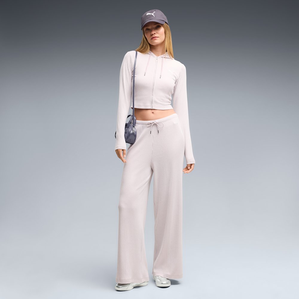 Штани жіночі PUMA Essentials Ribbed Wide Leg