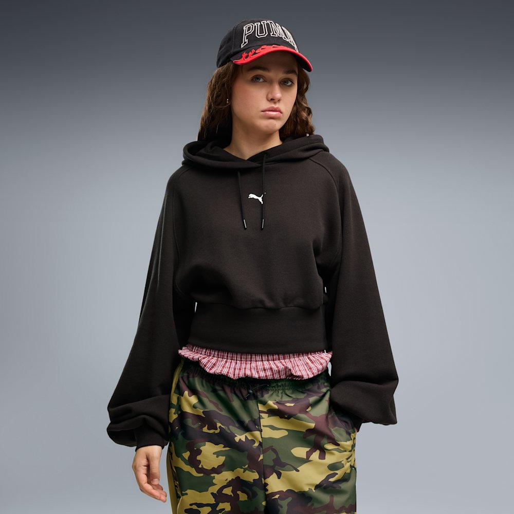 Худі жіноче PUMA Essentials Cropped Balloon Sleeve