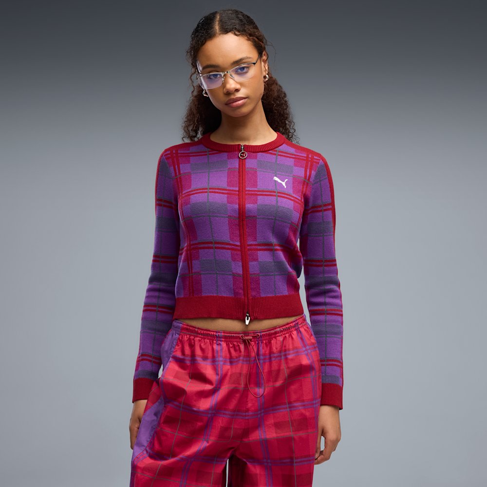 Светр жіночий PUMA T7 Tartan Cardigan