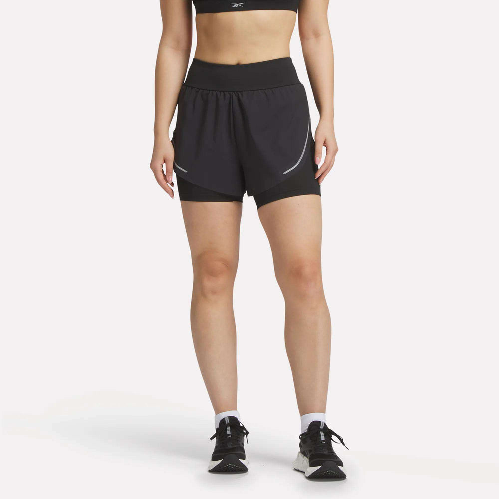Шорти жіночі Reebok Lux Metallic 2-in-1