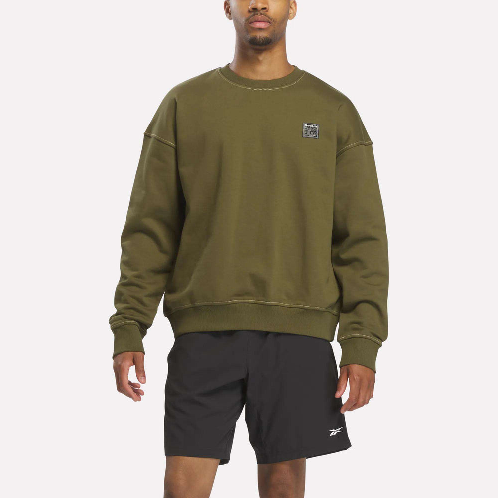Світшот чоловічий Reebok Patch Logo Crewneck