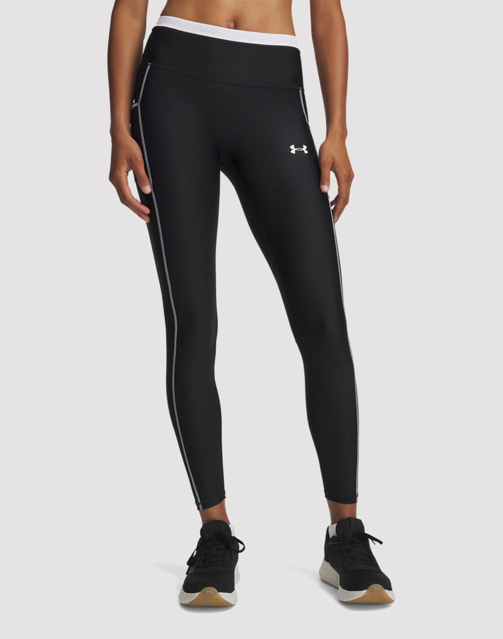 Легінси жіночі Under Armour HeatGear з білим кантом
